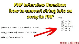 String into array in PHP | #arrays #strings