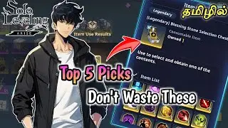 TOP 5 BLESSING STONES TO PICK ?? SELECT WISELY U CANT GET MORE [Solo Leveling: ARISE] - Arise Tamil