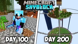 I Survived 200 Days In Minecraft SKYBLOCK