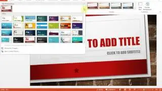 Microsoft PowerPoint 2013 How To Select And Change Your Theme