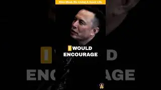 Elon Musk On Living a Useful Life 😯 What Are Your Thoughts On This? Leave A Comment Below 👇
