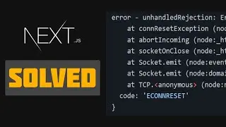 error - unhandledRejection Error: aborted ( SOLVED ) || Next JS