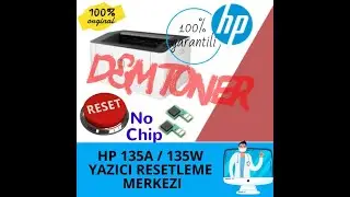 HP 135A   135W Yazıcı Resetleme Çip Reset Sonsuz Dolum