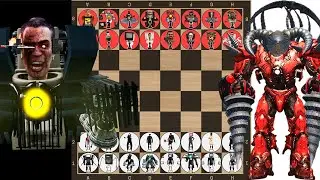 CHESS SKIBIDI TOILET tournament GMAN Team VS DRILL MAN Team in Garrys Mod