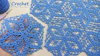 Очаровательный цветочный мотив ВЯЗАНИЕ КРЮЧКОМ подробный МК 🌺Easy Crochet floral motifs pattern🌺