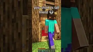 POV: short vs tall friend in Minecraft 💀.. 