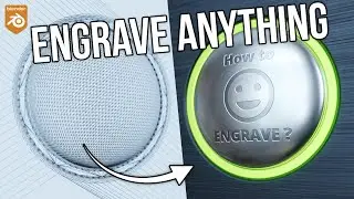 How to engrave anything - Blender tutorial