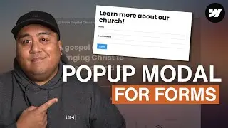 Create a Popup Modal in Webflow - Webflow Beginner Tutorial