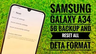 Samsung Galaxy A34 5G Backup & Reset | Settings Full Information | All Samsung Phones Reset 🔥🔥🔥