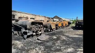 8 уничтоженных топливозаправщиков, н.п. Сватово, август 2022.