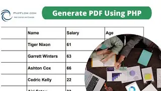 Create PDF with PHP Using FPDF| FPDF PHP Tutorial | How To Generate PDF Using PHP