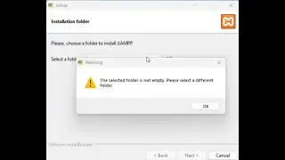 100% Fix Cara mengatasi XAMPP The Selected Folder is Not Empty