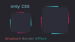 Only CSS Animated Box Border Animation Effect | Awesome Gradiant Border Animation Effect 2024