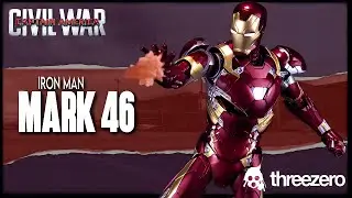 Threezero Infinity Saga Civil War DLX Iron Man Mark 46 1:12 Figure @TheReviewSpot