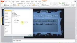 Microsoft Powerpoint How to Add a Border and Fill A Text Box With Color