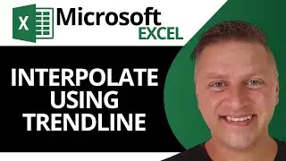 How to Interpolate Using Trendline in Excel | Excel Tutorial 2024