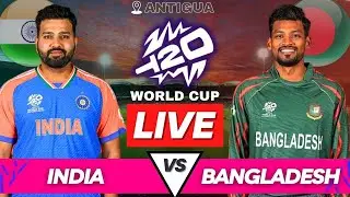 IND vs BAN Live Match | T20 World Cup Live Scores Commentary | India vs Bangladesh Live T20 WC 2024