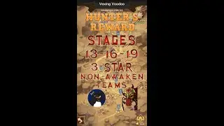 AFK Arena [HUNTER'S REWARD 3-STAR NON-AWAKENED TEAMS (stages 13-16-19] 