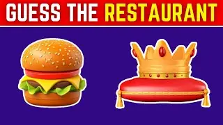 Guess The Fast Food Restaurant by Emoji? |🍔🍟🍕 Emoji Quiz