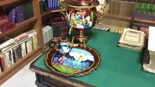 Расписной самовар на дровах
