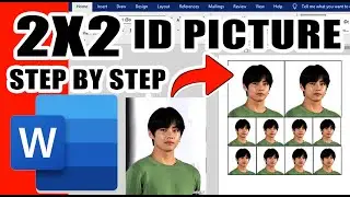 How to make 2x2 and 1x1 ID Picture using Microsoft Word | Tagalog Step by Step Tutorial