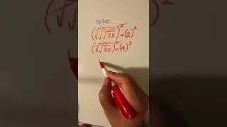 Examples on how to solve equations with multiple square roots #mathematics #maths