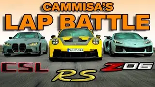 EXCLUSIVE 992 GT3 RS vs Corvette Z06 vs BMW M4 CSL w/ Randy Pobst — Cammisa’s Ultimate Lap Battle