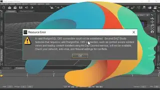 Daz3d How to fix the PostgreSQL CMS error tutorial