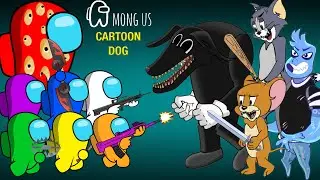 어몽어스 VS Cartoon Dog (Tom and Jerry) | Funny Among Us Animation