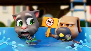 Breaking the Pool Rules | Talking Tom Shorts - Cartoon For Kids