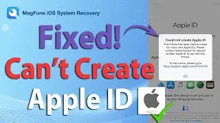 Apple ID Cannot Be Created at This Time Fix It Easily!