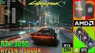 Cyberpunk 2077 Patch 1.31 Performance Test HIGH Settings DLSS Raytracing RTX 3090 Ryzen 7 5800X