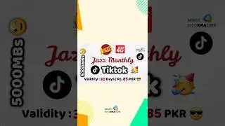 Jazz Monthly Tiktok Offer | Rs. 85 PKR | What Information