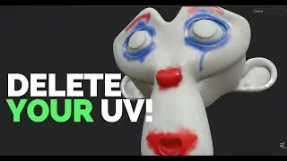 DELETE UV FOR AUTOMATION & TEXTURING - BLENDER & MAYA ARTIST!