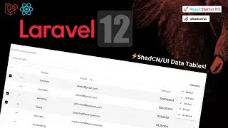 🔥 Laravel 12 Starter Kit + React with ShadCN | Dynamic DataTable, Theme Switch & Responsive UI!