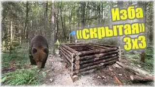 Building a shelter underground \ Small and cozy shelter 3x3 \ Solo bushcraft