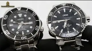 SEIKO PROSPEX SUMO BLACK DIAL VS ORIS AQUIS DATE BLACK DIAL