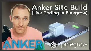 🔴 Live Coding in Pinegrow: Anker Website Build Part 1