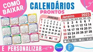 Como Baixar Calendários Prontos e Personalizar | PixelLab | Canva