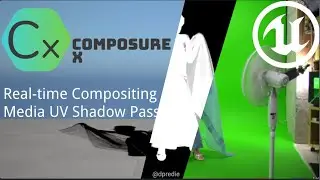 1 Minute Unreal Engine Composure X Quick Tip: Media Shadow Pass with UV Crop and Shift