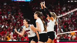 No. 2 Nebraska Downs Montana State in Straight Sets | Nebraska Volleyball Highlights