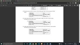 Explain how to create a Normalized Database table as mentioned in the problem