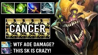 How To Delete All Team with Max AoE Damage Sand King Imba Ethereal + Refresher Build WTF Dota 2