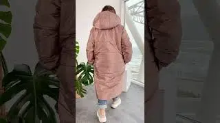 Женская удлиненная зимняя куртка  50-52, 54-56,58-60