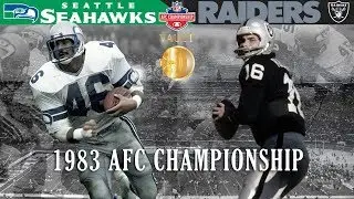 Silver and Black Domination! (Seahawks vs. Raiders, 1983 AFC Championship) | NFL Vault Highlights