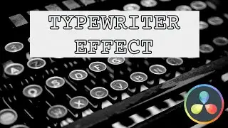 How to make a TYPEWRITER Text Effect for FREE in DaVinci Resolve 18