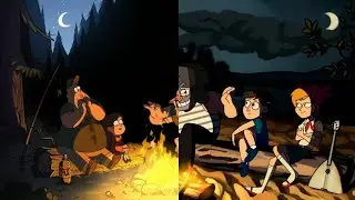 Гравити Фолз/Gravity Falls Заставка. Оригинал и Пародия