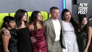 Matt Damon & wife Luciana Barroso appear with their 4 daughters at ‘The Instigators’ premiere