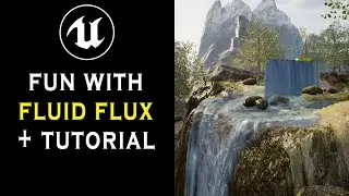 Fluid Flux in Action & Tutorial (Simulated Water Physics) UE5.1 Unreal Engine