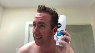 Shaving with Nivea Cooling Shaving Gel and Nivea After Shave Balm